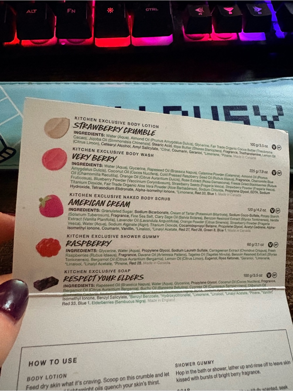 Lush Raspberry Shower Gummy - Picture 3 of 3